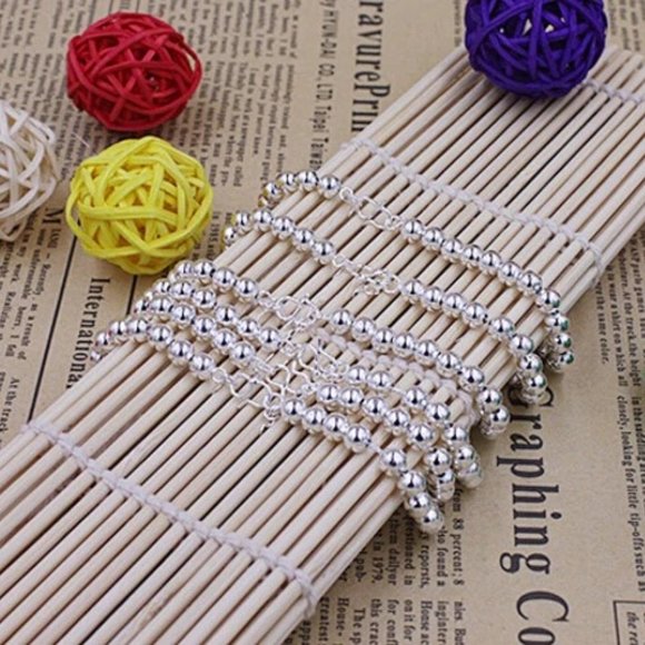 *NEW 925 Sterling Silver Mini Bead Bracelet - Picture 4 of 10